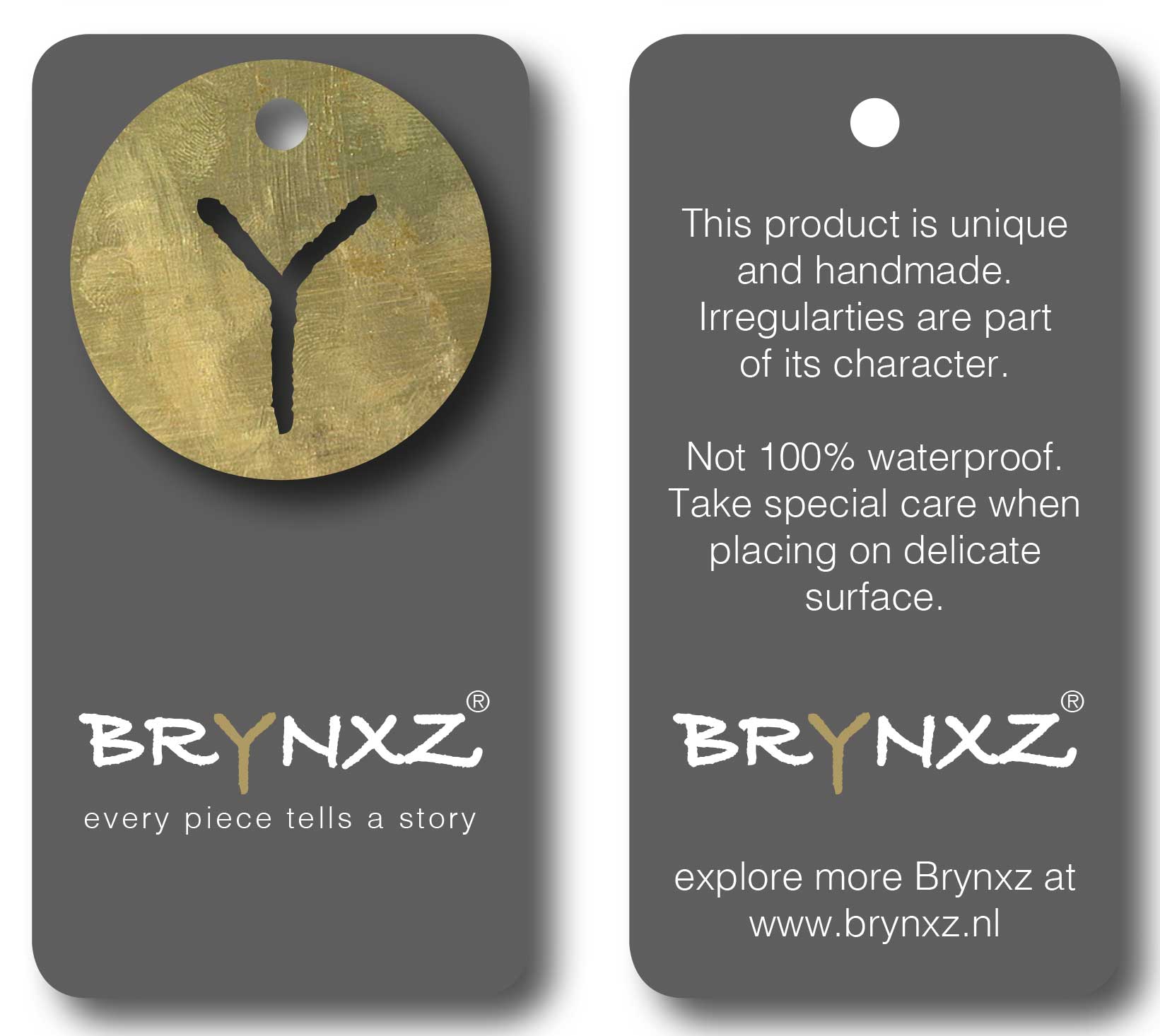 Brynxz label hangtag