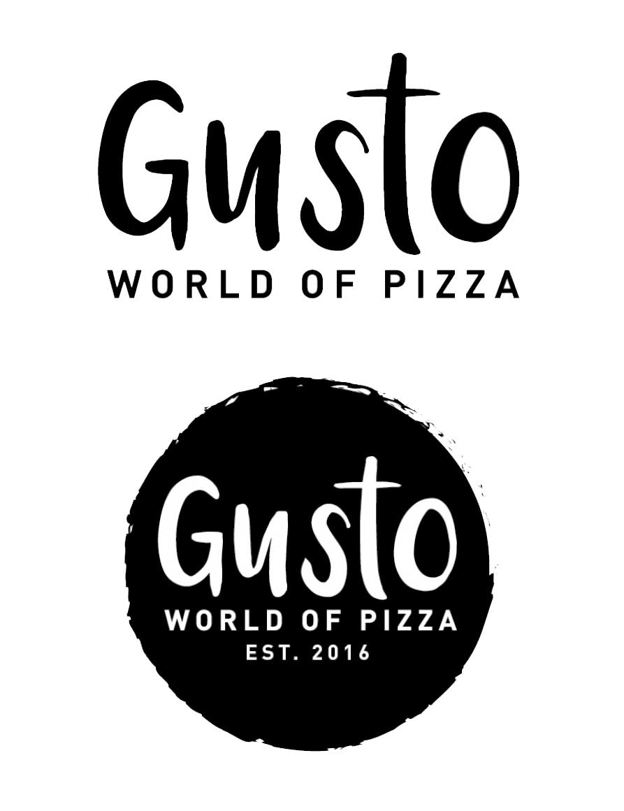 Visuele Identiteit logo Gusto World of Pizza